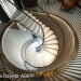 London photographer striking  Spiral Staircase in reception in West End gate