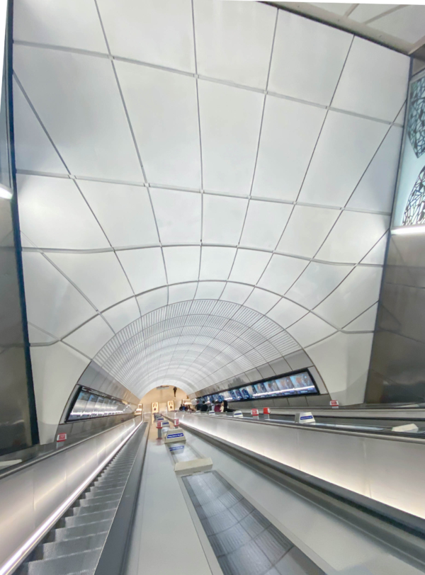 Elizabeth line's beautiful structures, praised for their seamless, intuitive design. Wow what amazing clean looking designs